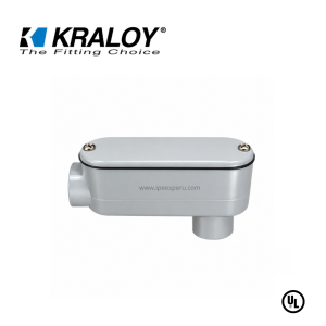 CAJA CONDULET PVC OVALADA 4´´ TIPO LB SCH40/80 UL651 KRALOY