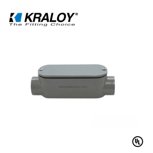 CAJA CONDULET PVC OVALADA 3/4″ TIPO C SCH40/80 UL651 KRALOY
