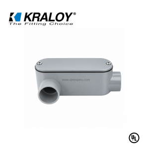CAJA CONDULET PVC OVALADA 3/4″ TIPO LR SCH40/80 UL651 KRALOY