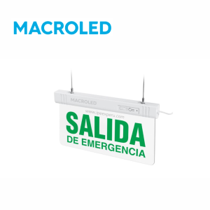 Luminaria de emergencia señal LED CSL-Emergencia 1W MACROLED