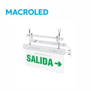 Luminaria de emergencia señal LED CSL-Salida derecha 1W MACROLED