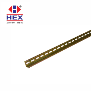 Riel DIN simétrico 35x15x1.5mm con perforación 2mts - HEX