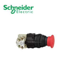 Pulsador de emergencia tipo hongo rojo desenclavamiento p/giro 30mm 1NA+1NC NEMA SCHNEIDER ELECTRIC