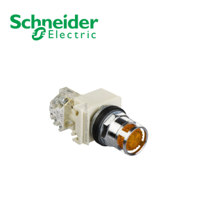 Pulsador luminoso amarillo 30mm c/LED 120V NA+NC NEMA SCHNEIDER ELECTRIC