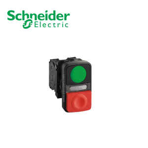 Pulsador luminoso doble c/LED 220VAC NA+NC SCHNEIDER ELECTRIC