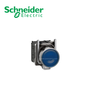 Pulsador luminoso rasante azul 22mm 24VAC/DC NA+NC SCHNEIDER ELECTRIC