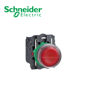 Pulsador luminoso rasante rojo 240VAC/DC 2 posiciones fijas NA+NC SCHNEIDER ELECTRIC