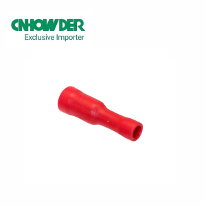 Terminal Hembra Tipo Bala Aislado Rojo 22-16 AWG (0.5-1.5mm²) - CNHOWDER