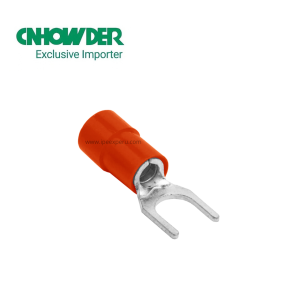 Terminal Horquilla Aislado Rojo 1/8″ (3.5mm) – 22-16 AWG (0.5-1.5mm²) – CNHOWDER
